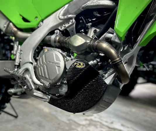 P3 Carbon Fiber Skid Plate 2025+ Kawasaki KX250/X w/ Linkage | 306053
