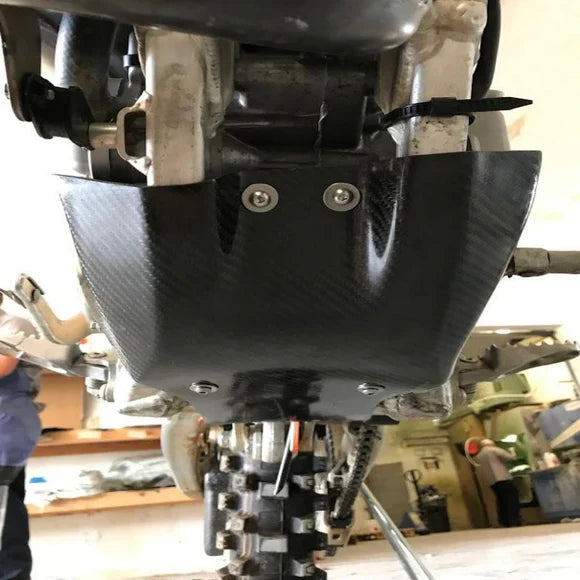 P3 Carbon Skid Plate 2019+ Yamaha/Fantic 125 w/ Linkage | 307041