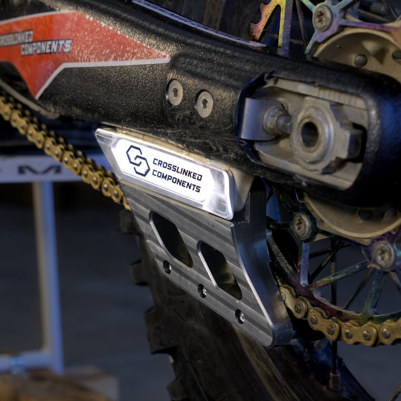 Crosslinked Components Integrated Chain Guide & Guard Combo