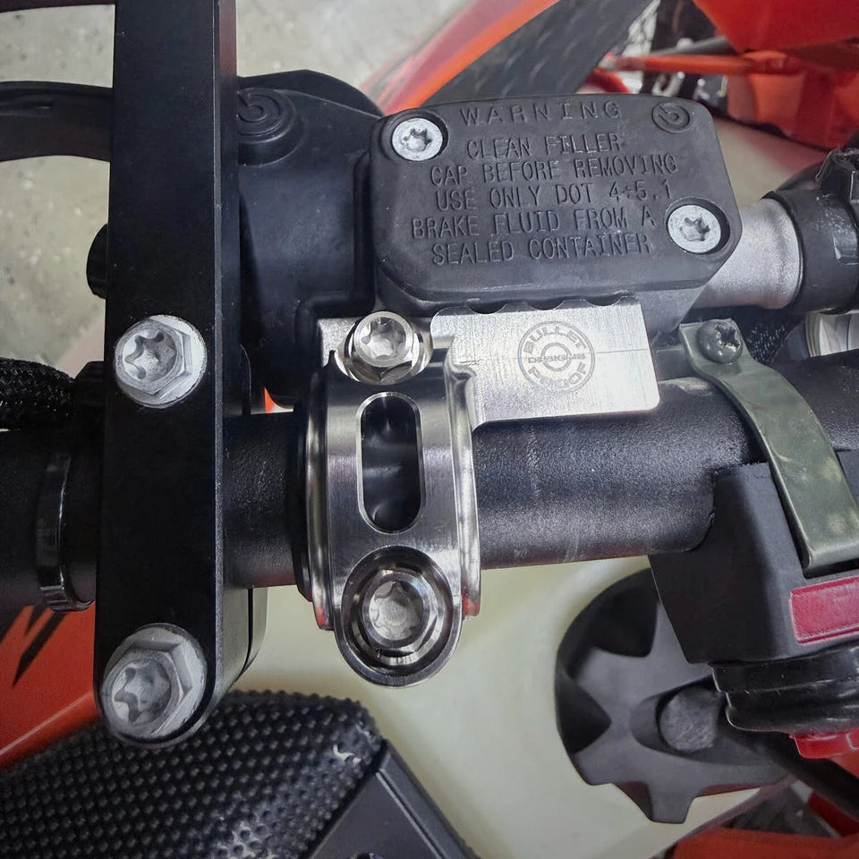 Bullet Proof Designs Titanium Brembo Master Cylinder Perch Guards | TI-BREMBO-MC-GUARD