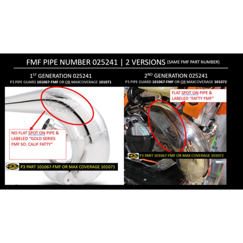 P3 Carbon Fiber Pipe Guard For KTM/HUS/GasGas | 101071