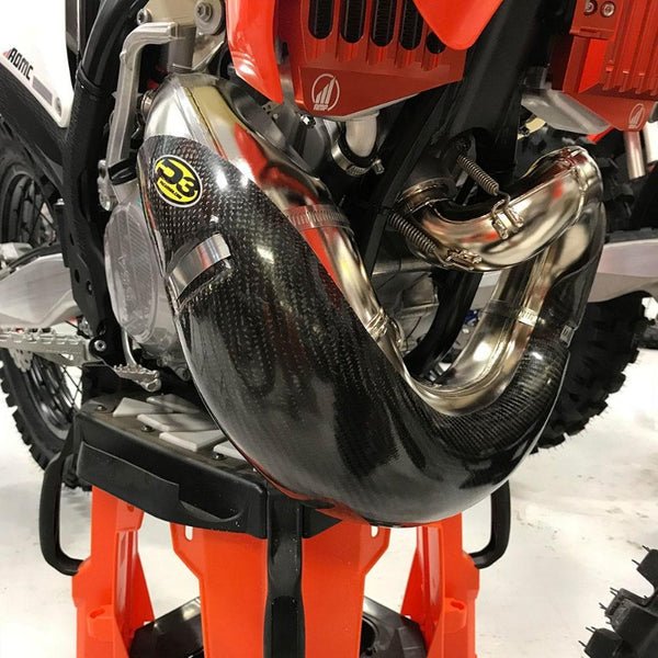 P3 Carbon Fiber Pipe Guard for STOCK Pipes 2019-23 KTM/Husqvarna/GasGas 250/300 | 101067