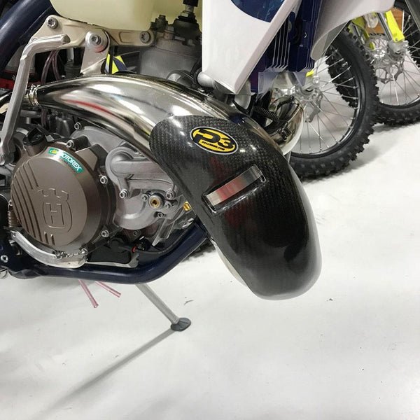 P3 Carbon Fiber Pipe Guard for STOCK Pipes 2019-23 KTM/Husqvarna/GasGas 250/300 | 101067