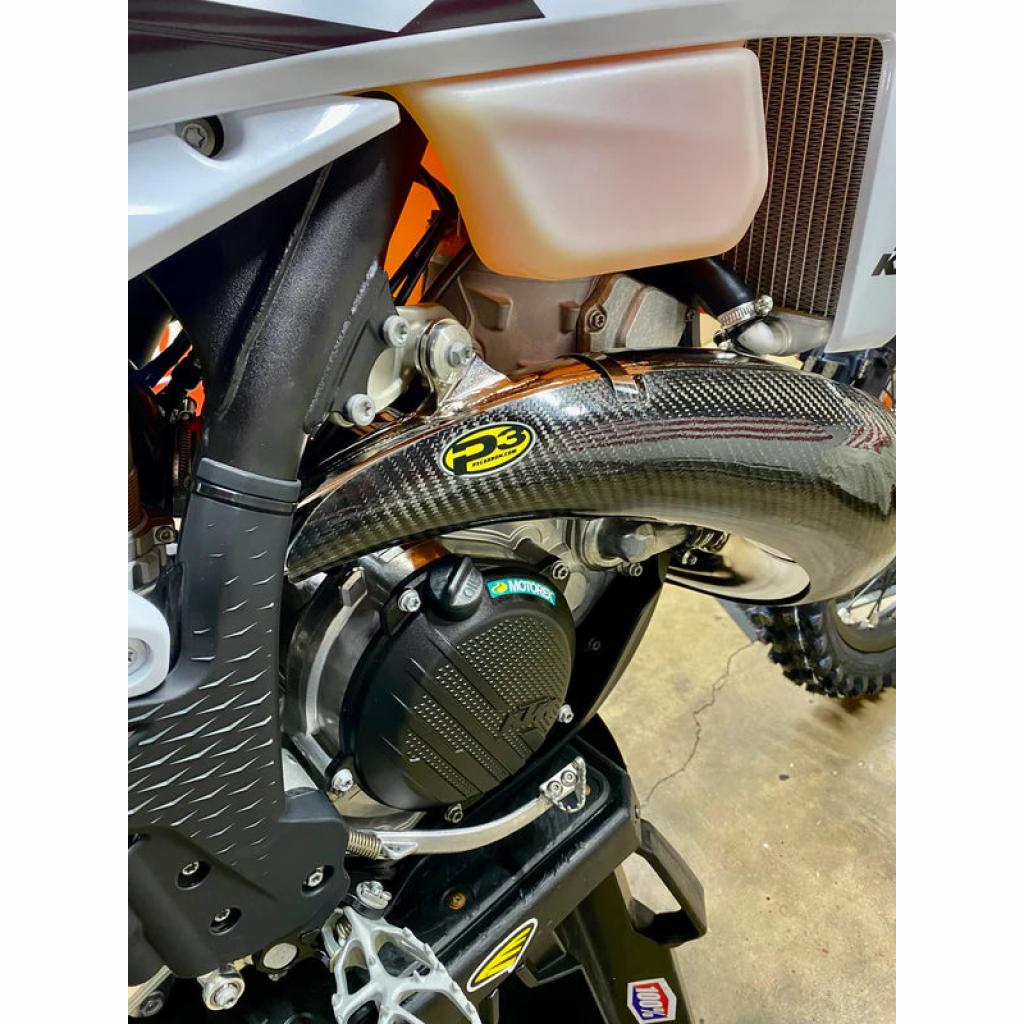 P3 Max Coverage Carbon Fiber Pipe Guard KTM/Husqvarna 250/300 (2023) | 101081